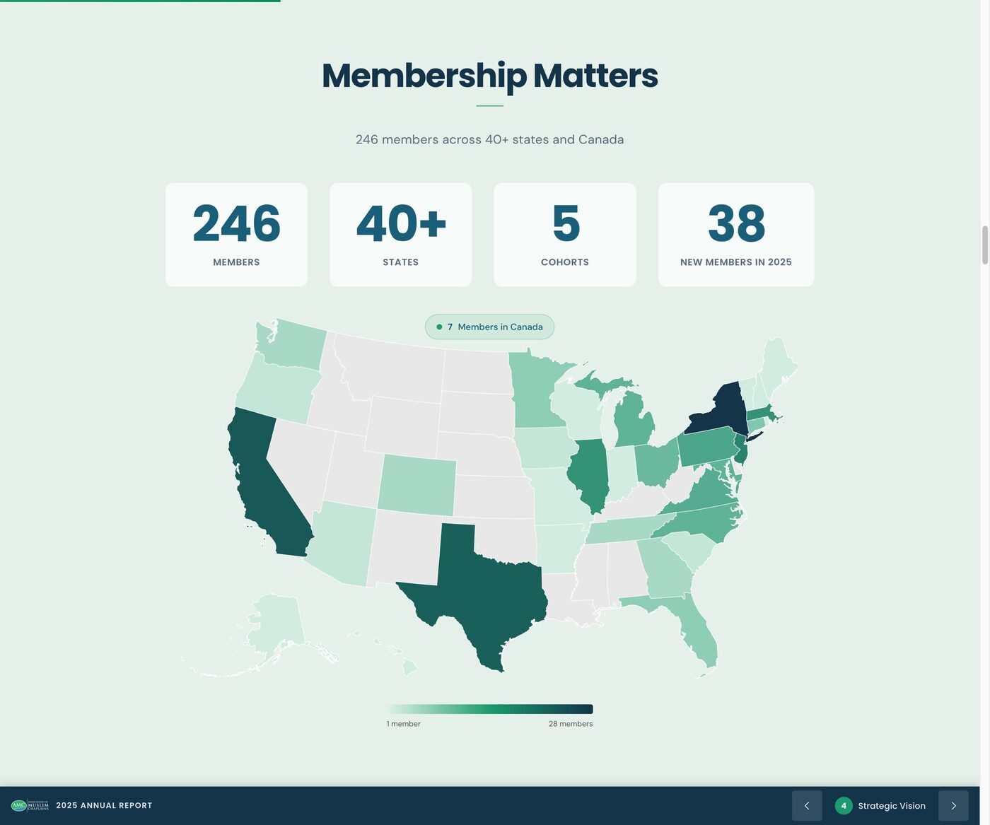 Interactive map showing 250+ chaplain locations across the US and Canada