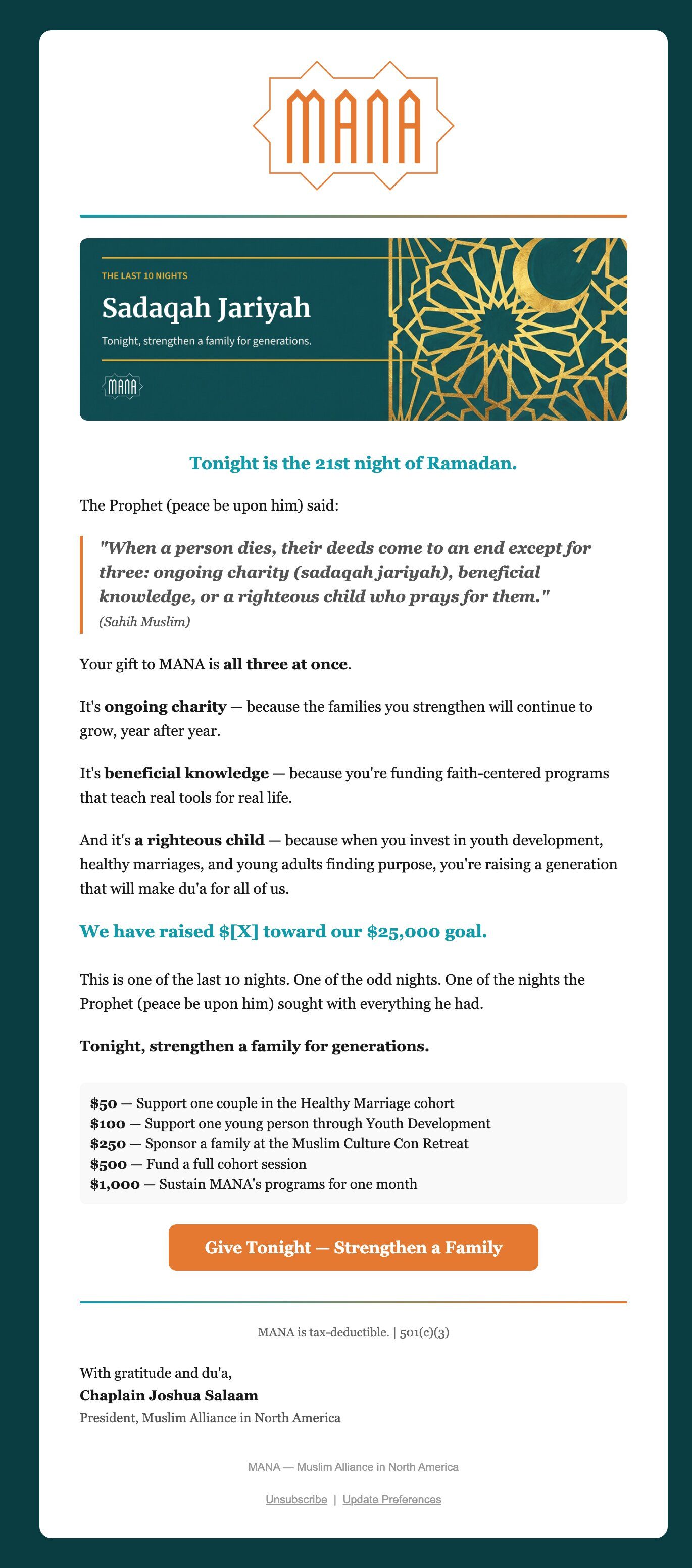 Email 4: Strengthen a family for generations