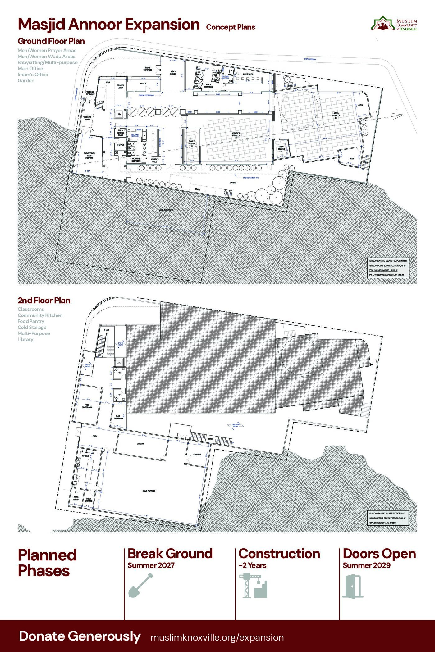 Poster 3: Aerial view showing the full building footprint and site context