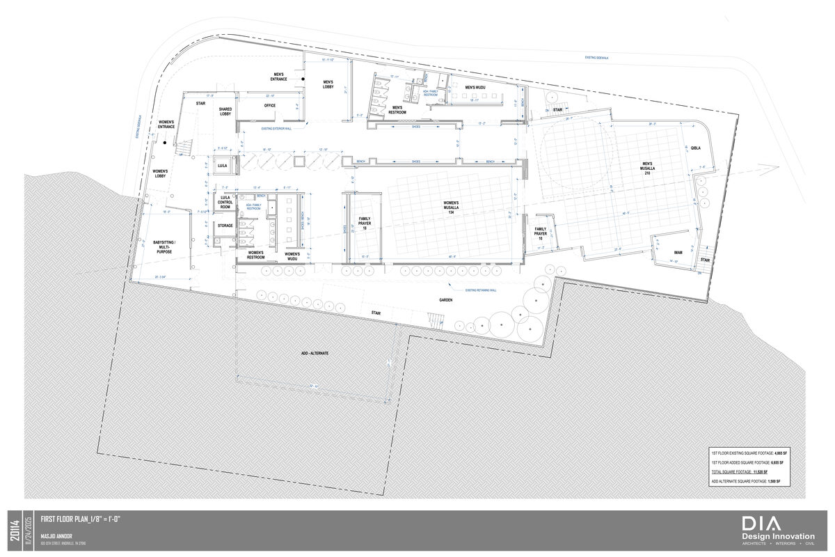 Floor plan showing first and second floor layout
